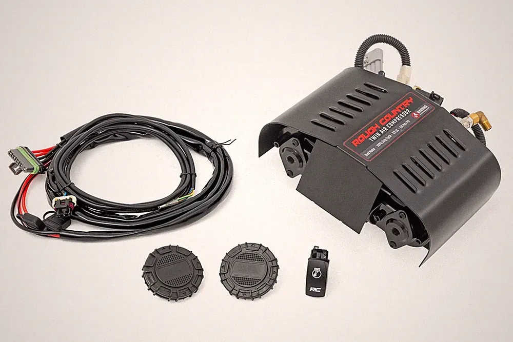 Rough Country 12V 150 PSI Twin Motor Air Compressor Kit RS205A