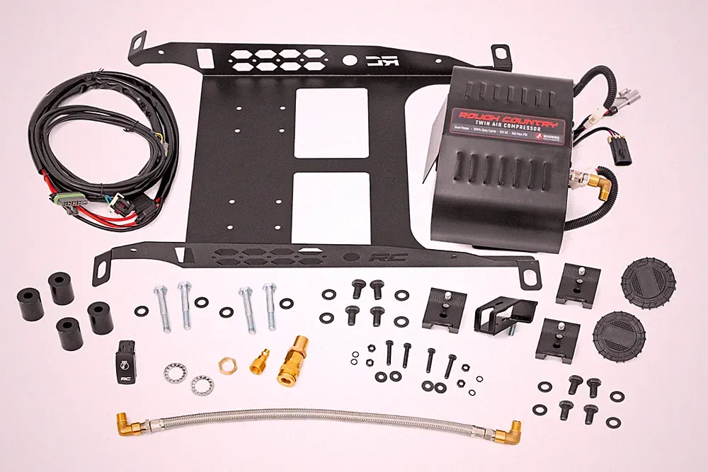 Rough Country 73002 Underseat Mount Twin Air Compressor Kit for 05-23 Tacoma