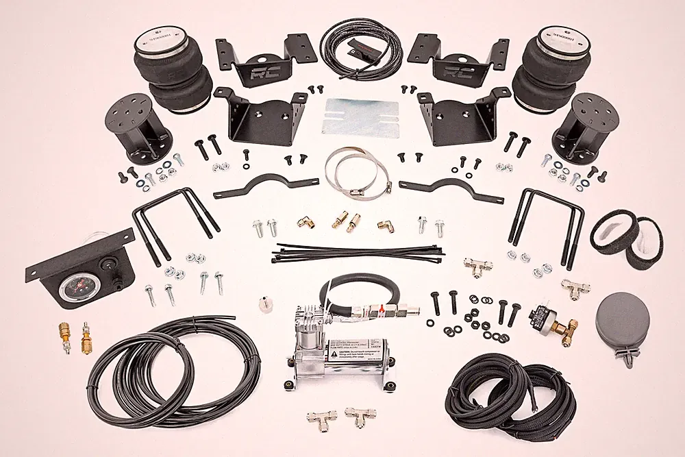 Rough Country Air Spring Kit w/Compressor for 11-19 Chevy/GMC 2500D - 100074C